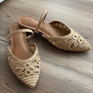 Tan Woven Flats Target NEW! 8.5